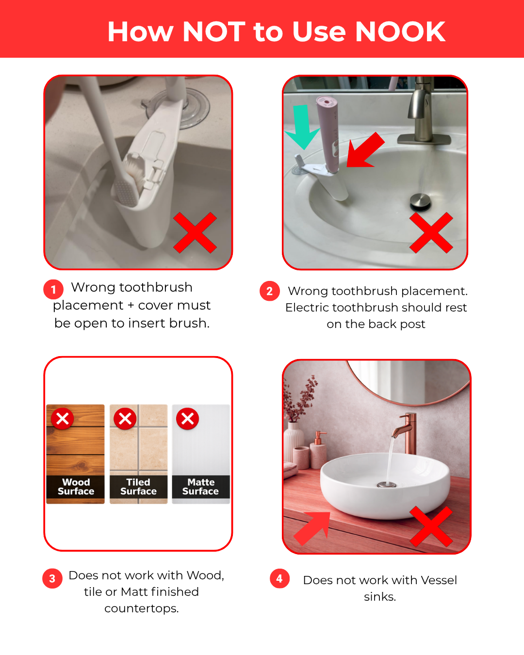 nook toothbrush holder white how not to use #Color_White