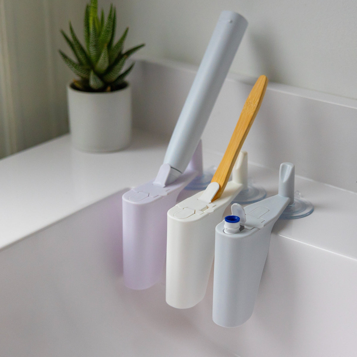 NOOK TOOTHBRUSH HOLDER FITS ALL TOOTHBRUSHES #Color_Grey