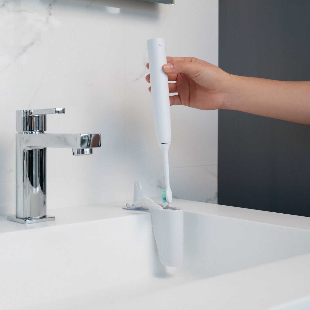 NOO TOOTHBRUSH HOLDER ELECTRIC TOOTHBRUSH HOLDER 2 #Color_Grey