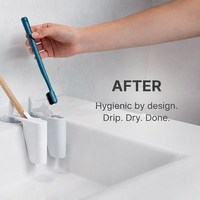 Square test crop: NOOK toothbrush holder in use, AFTER callout